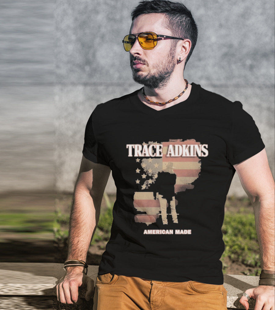 Trace Adkins American Made USA Flag Stars And Stripes T-Shirt