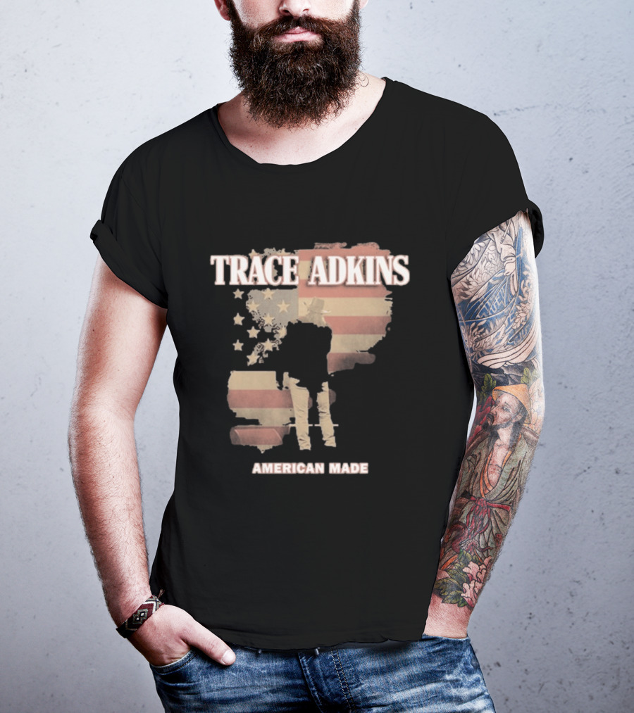 Trace Adkins American Made USA Flag Stars And Stripes T-Shirt