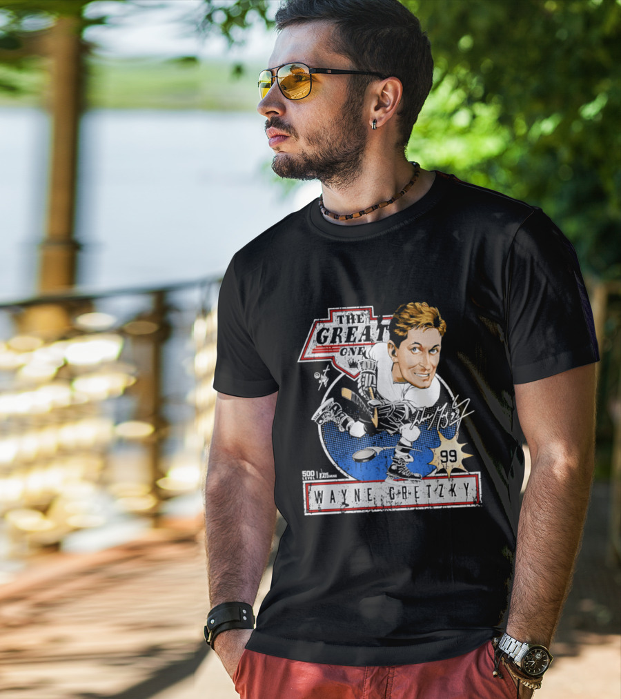 Wayne Gretzky The Great One Los Angeles Kings Caricature Bruce Stark Collection 99 T-Shirt