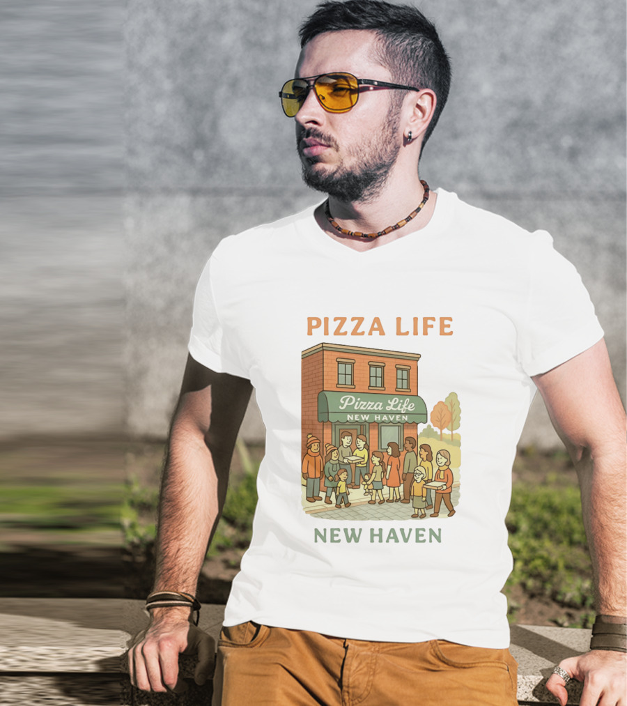 Pizza Life New Haven Family Gathering At Pizzeria T-Shirt