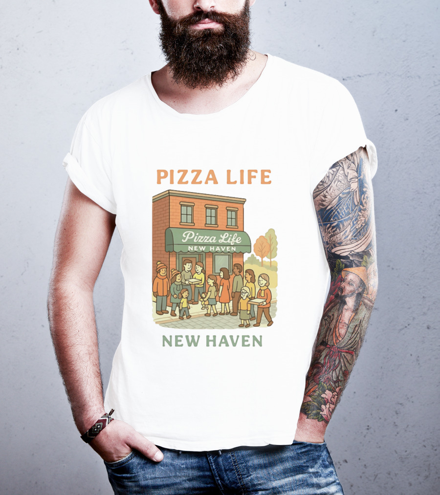 Pizza Life New Haven Family Gathering At Pizzeria T-Shirt