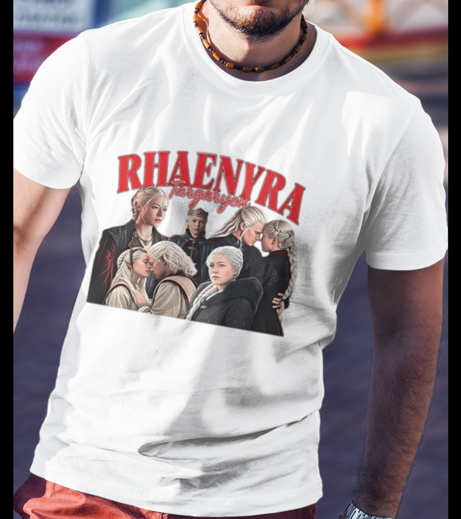 Rhaenyra Targaryen Photo Collage Bootleg Portraits T-Shirt