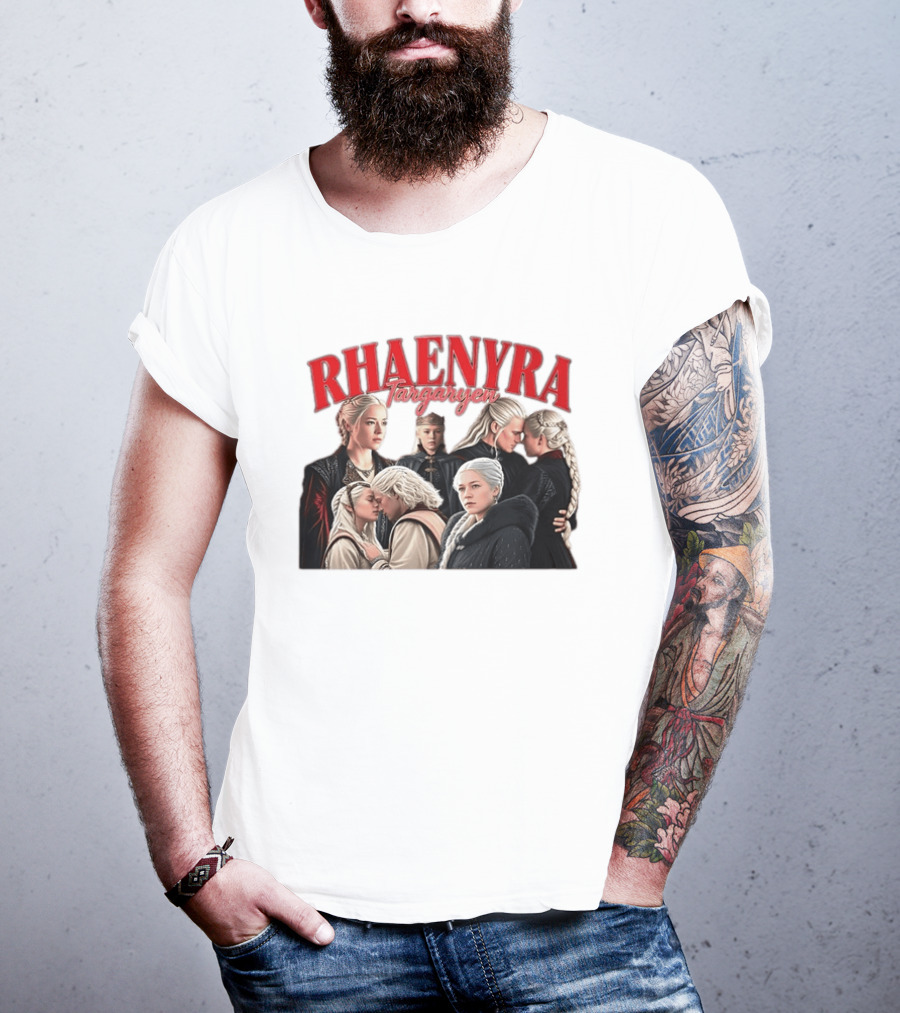 Rhaenyra Targaryen Photo Collage Bootleg Portraits T-Shirt