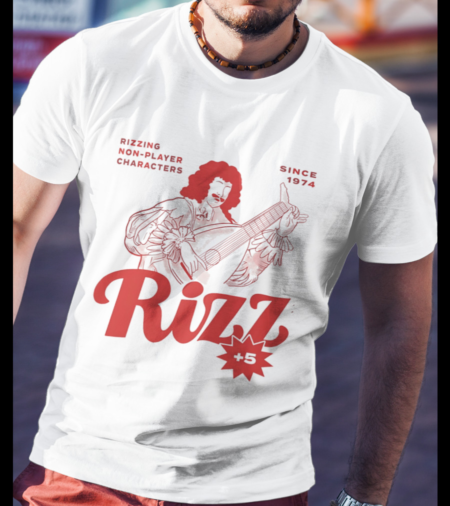 Rizzing Non Player Characters Since 1974 Rizz +5 Bard T-Shirt