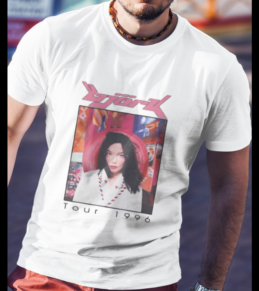 Björk Tour 1996 Post Icelandic Singer T-Shirt