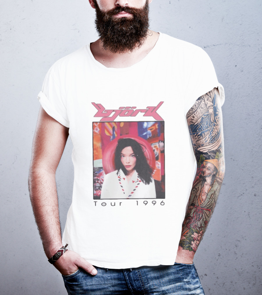 Björk Tour 1996 Post Icelandic Singer T-Shirt