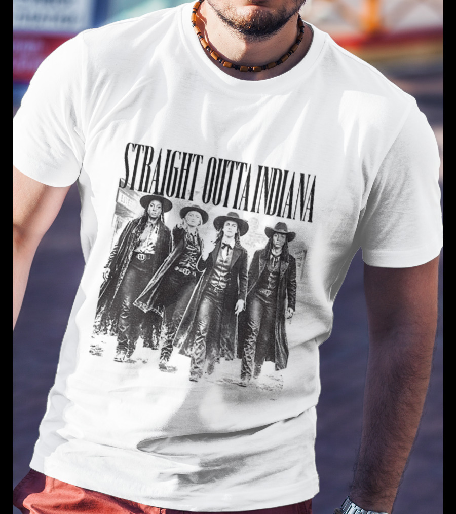 Straight Outta Indiana Cunningham Caitlin Clark Feverstone T-Shirt