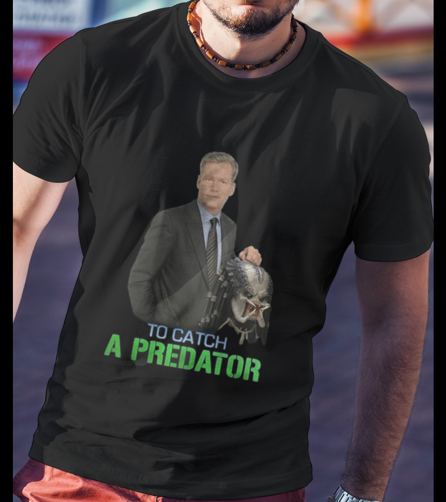 To Catch A Predator Chris Hansen Meme With Predator Mask T-Shirt