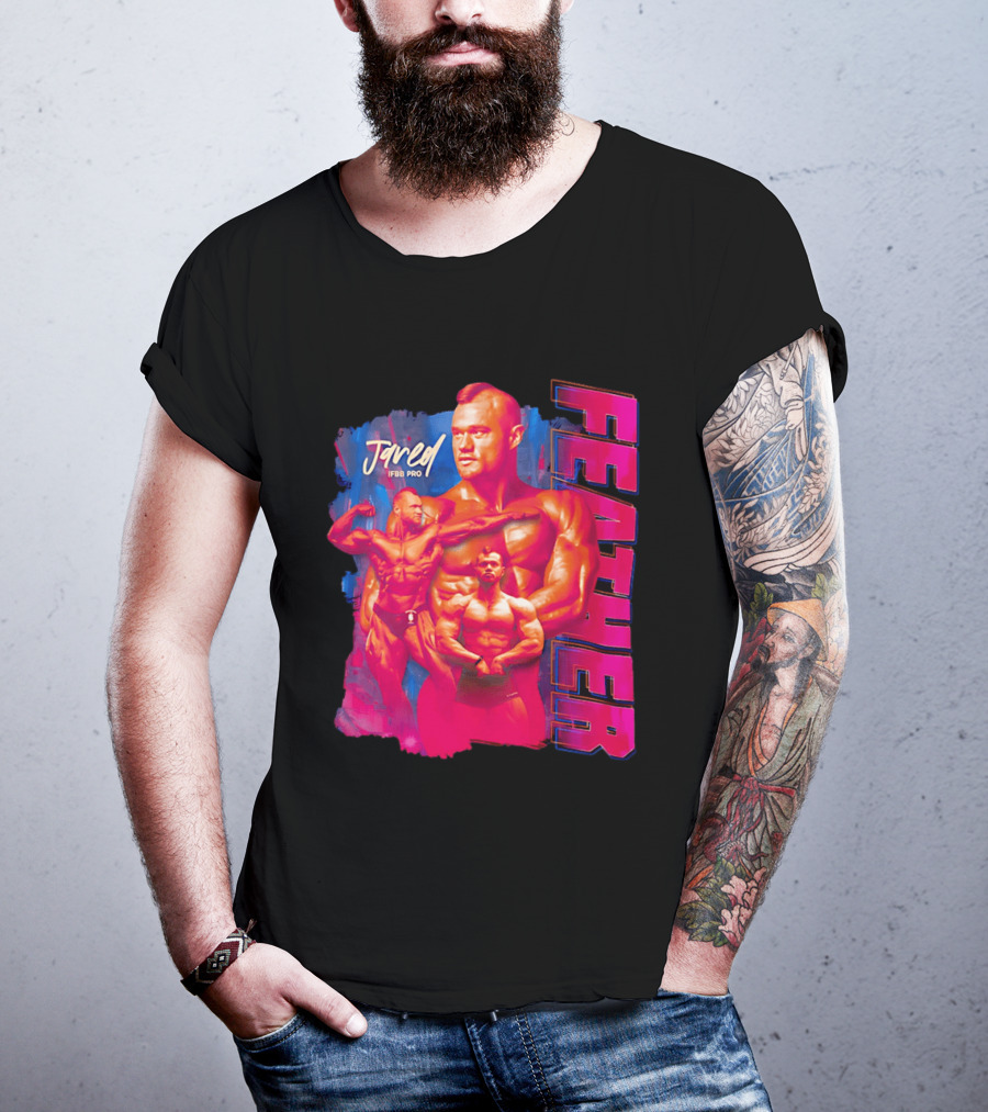 Jared Feather IFBB Pro Bodybuilding Champion Bold Visual T-Shirt
