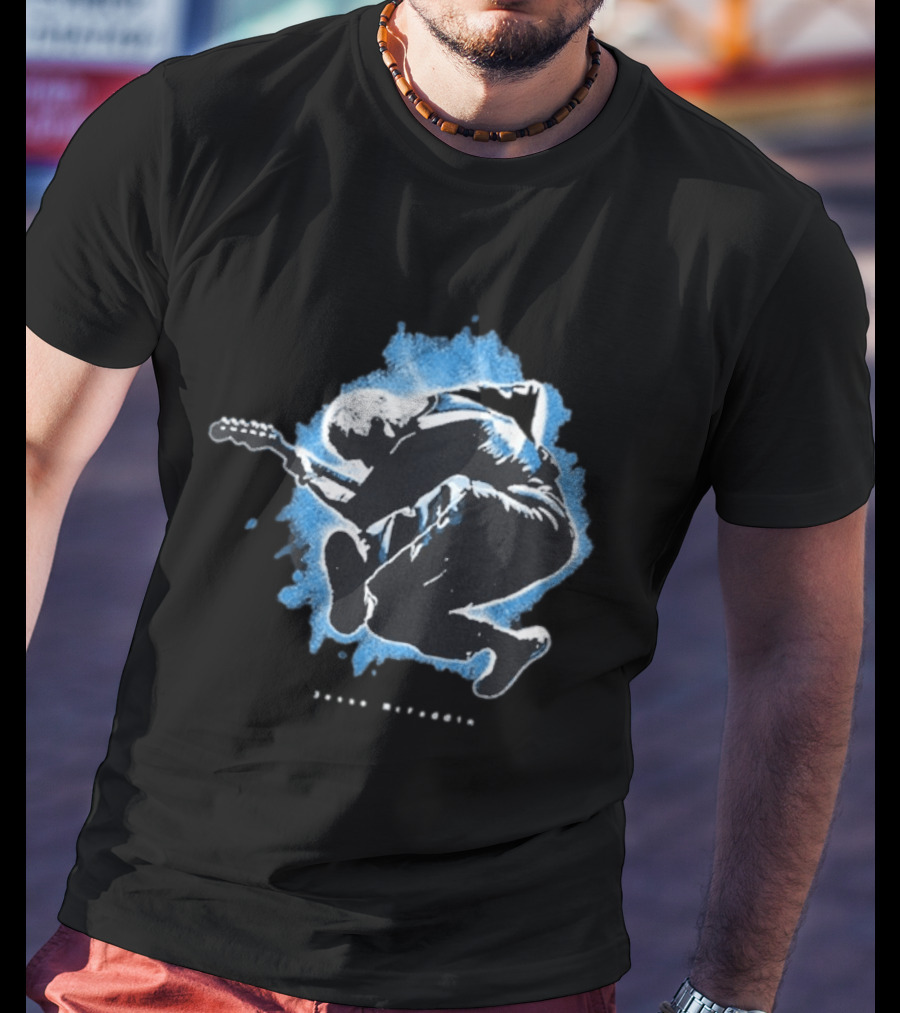 Jesse Mcfaddin Guitarist Blue Splash T-Shirt