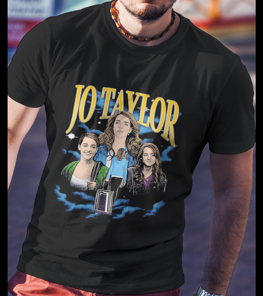 Jo Taylor Collage With Scenes And Luggage T-Shirt