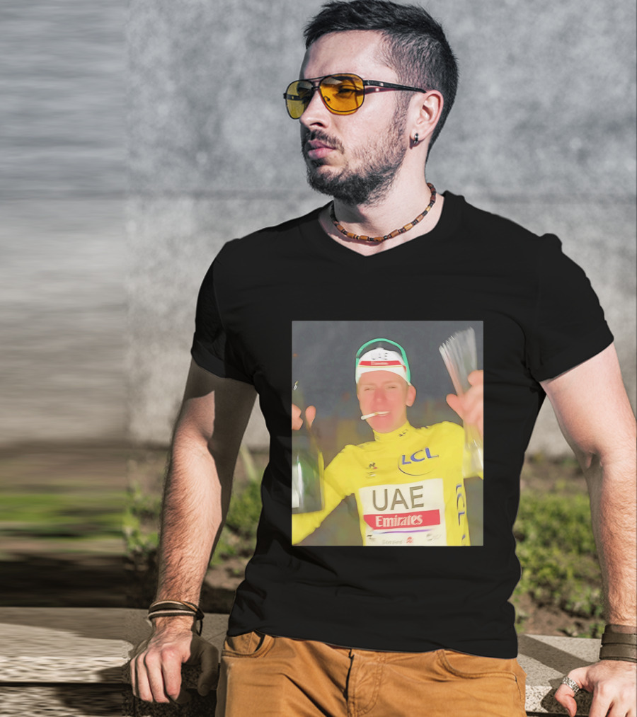 UAE Emirates LCL Tour De France Winner Celebrating T-Shirt