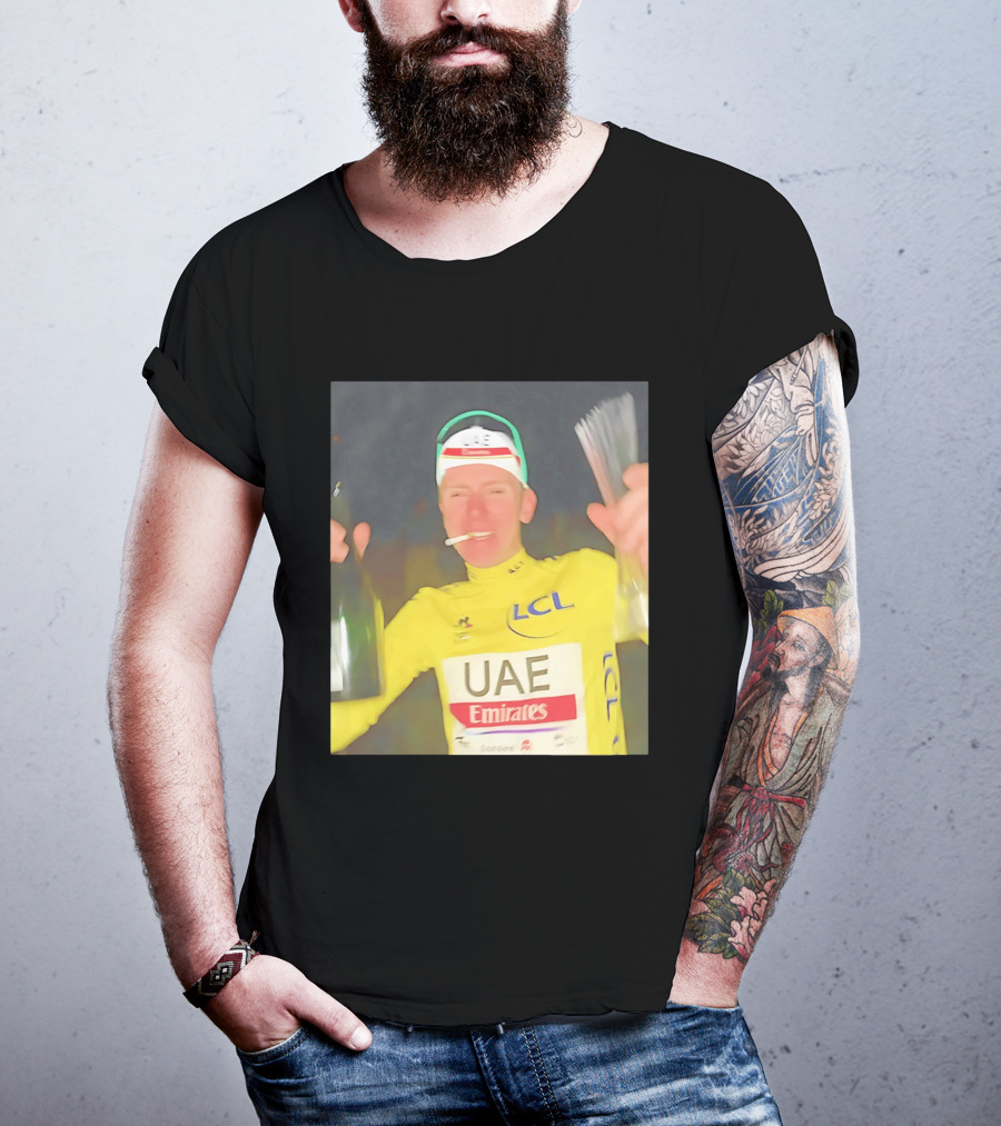 UAE Emirates LCL Tour De France Winner Celebrating T-Shirt