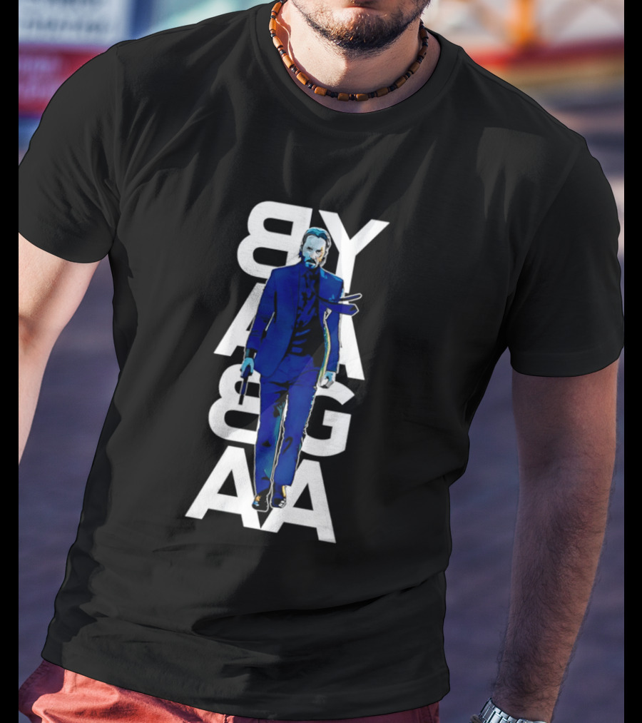 John Wick Baba Yaga Blue Suit Walking Gun T-Shirt