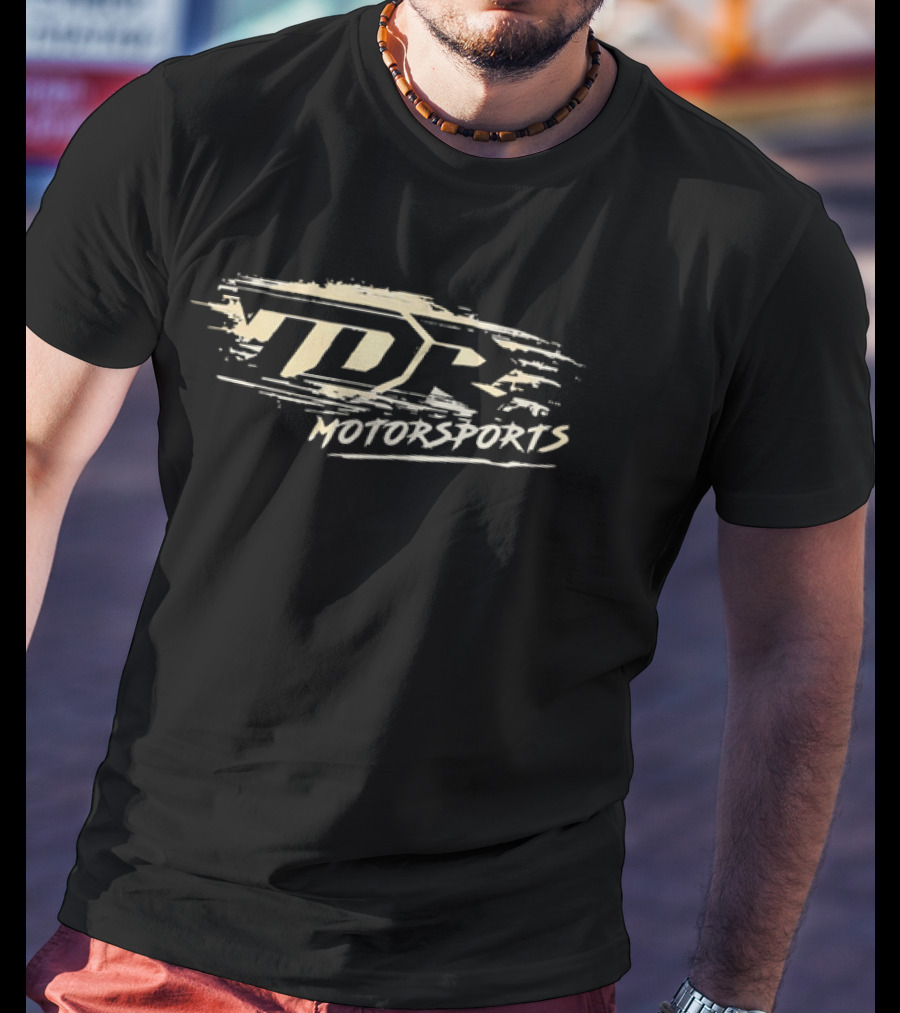 TDR Motorsports Distressed Brushstroke Paint Splatter Banner T-Shirt