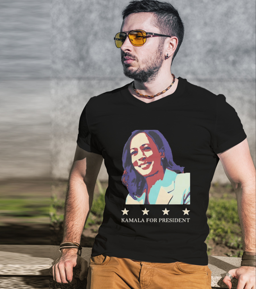 Kamala For President Pop Political Four Star T-Shirt
