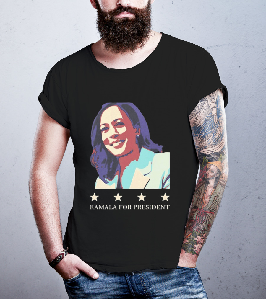 Kamala For President Pop Political Four Star T-Shirt