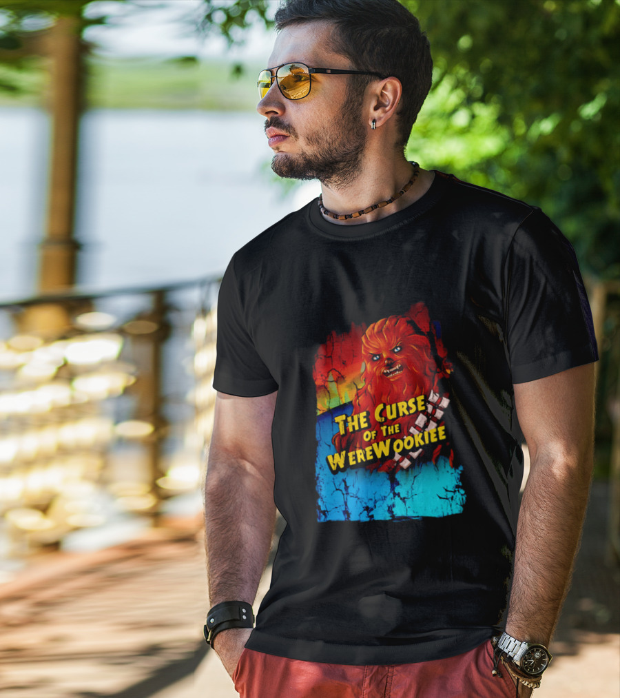 The Curse Of The WereWookiee Retro Horror Monster Mashup T-Shirt