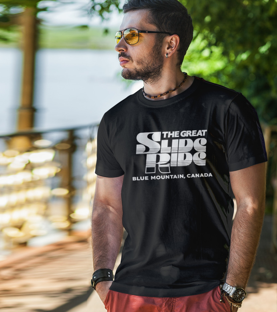 The Great Slide Ride Blue Mountain Canada Adventure Experience T-Shirt