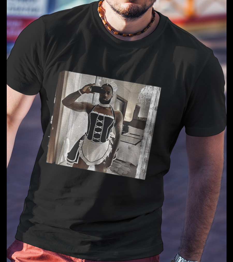 LeBron James Maid Costume Selfie T-Shirt