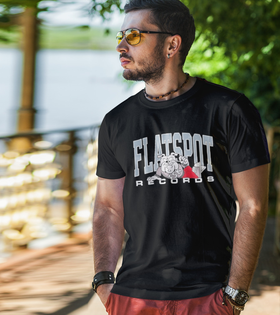 Flatspot Records FSK Embroidered Chill Dog T-Shirt
