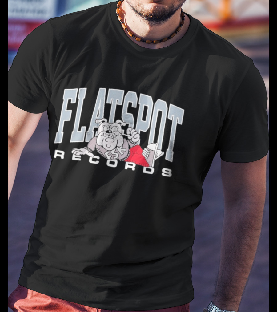 Flatspot Records FSK Embroidered Chill Dog T-Shirt