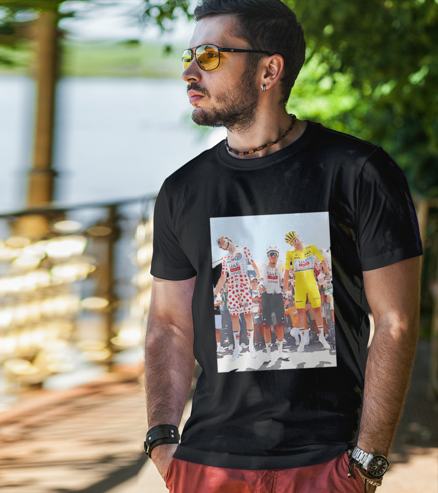 UAE Team Emirates XRG Sponsors Tour De France Cycling Jerseys T-Shirt