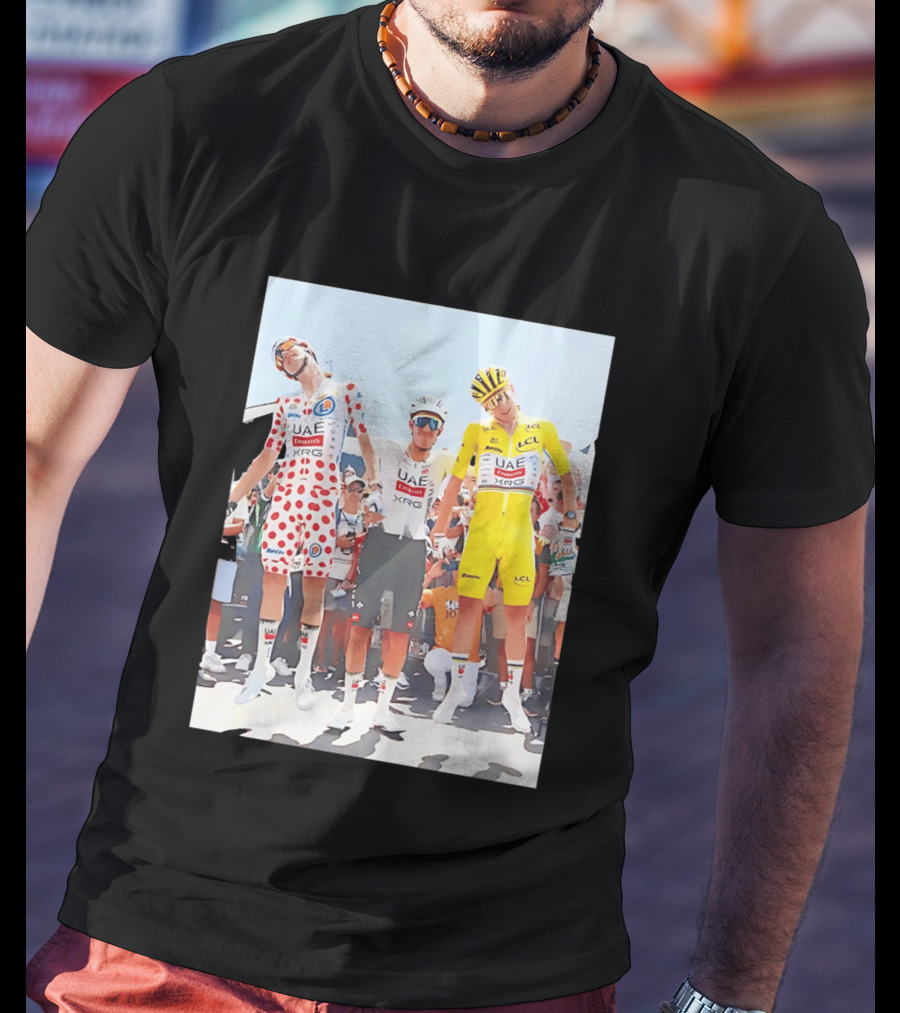 UAE Team Emirates XRG Sponsors Tour De France Cycling Jerseys T-Shirt