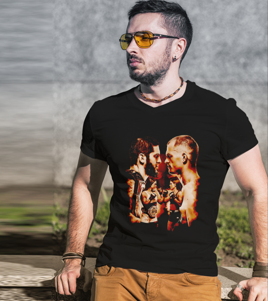 UFC 330 Matchup Islam Makhachev Vs Alexander Volkanovski Face Off T-Shirt