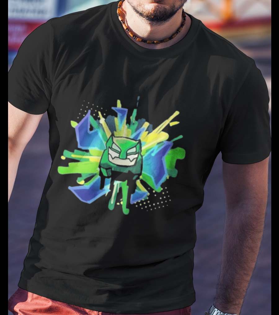 Vortrox Graffiti Green Blue Splash T-Shirt
