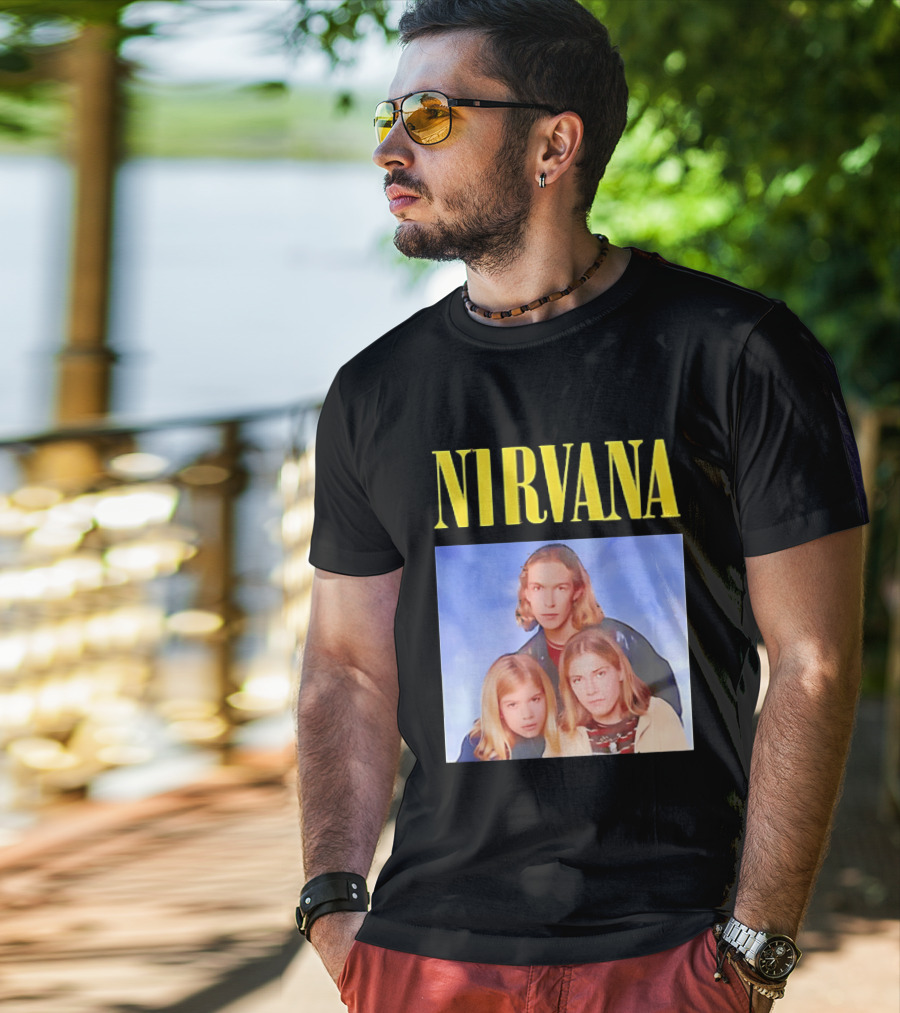 Nirvana Hanson Trio Blue Cloud Bootleg T-Shirt