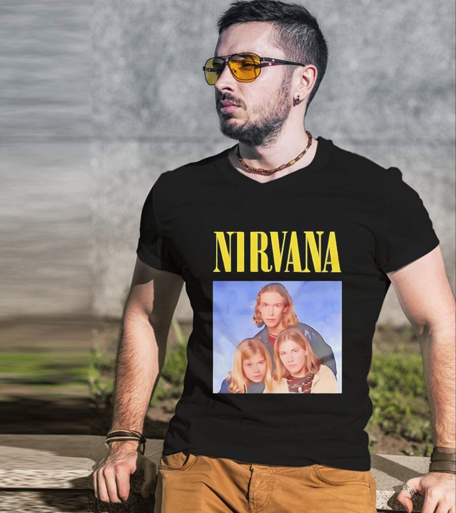 Nirvana Hanson Trio Blue Cloud Bootleg T-Shirt