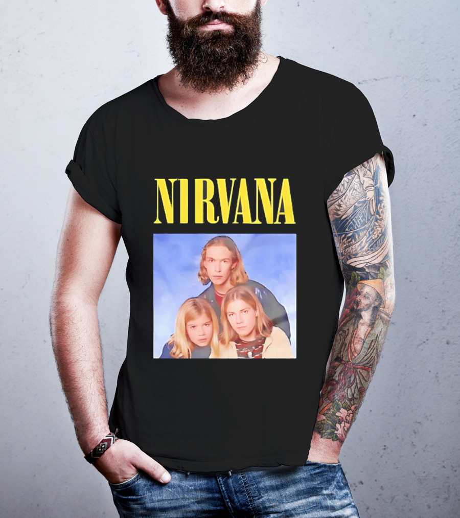 Nirvana Hanson Trio Blue Cloud Bootleg T-Shirt