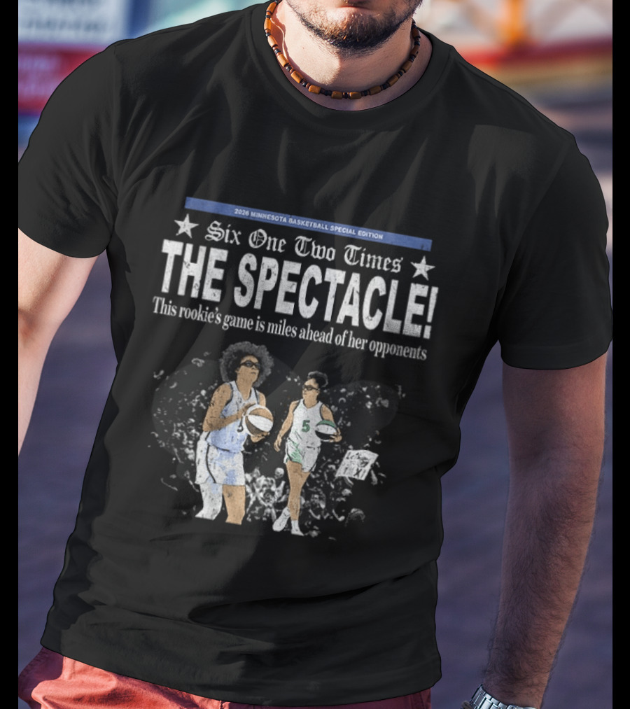 Six One Two Times 2026 Minnesota Basketball Special Edition The Spectacle Rookie's Game Miles Ahead T-Shirt