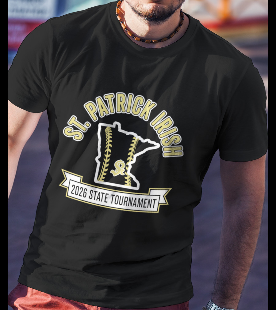 St. Patrick Irish Minnesota 2026 State Tournament Softball T-Shirt