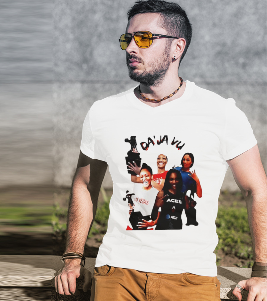 Aja Wilson DA'JA Vu Las Vegas Aces 4X MVP WNBA Legend T-Shirt