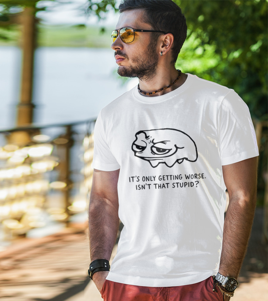 Frog It's Only Getting Worse Isn't That Stupid Funny Meme T-Shirt