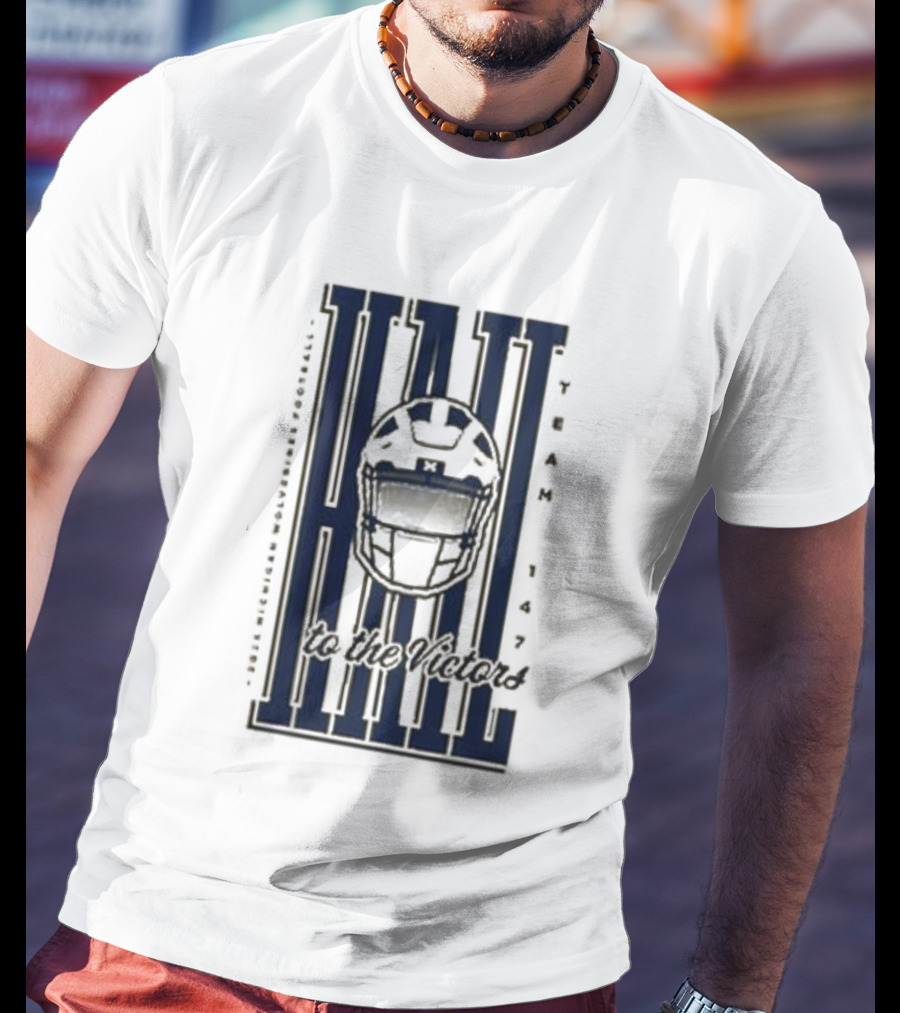 Hail Michigan Wolverines Football Helmet Icon 2026 T-Shirt