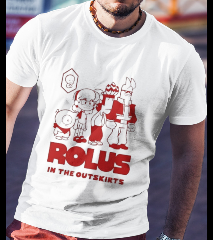 ROLUS In The Outskirts Cartoon Characters Lineup T-Shirt
