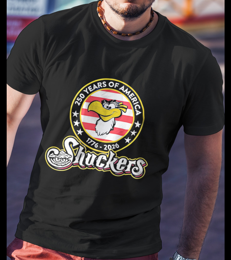 250 Years Of America 1776 2026 Shuckers With Clam And Stars T-Shirt