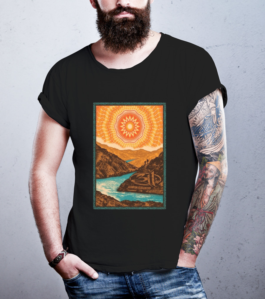 311 August 11 2026 Nampa ID Sunburst Mountain River Scene T-Shirt