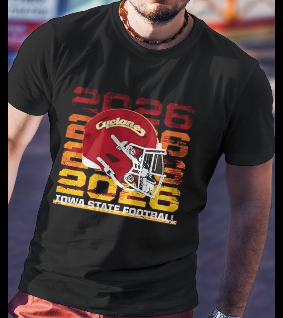 Cyclones Helmet 2026 Iowa State Football Gameday T-Shirt