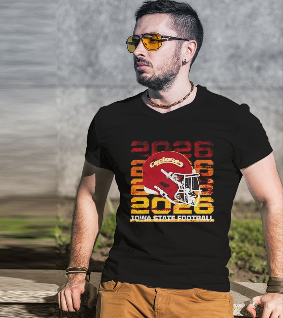 Cyclones Helmet 2026 Iowa State Football Gameday T-Shirt