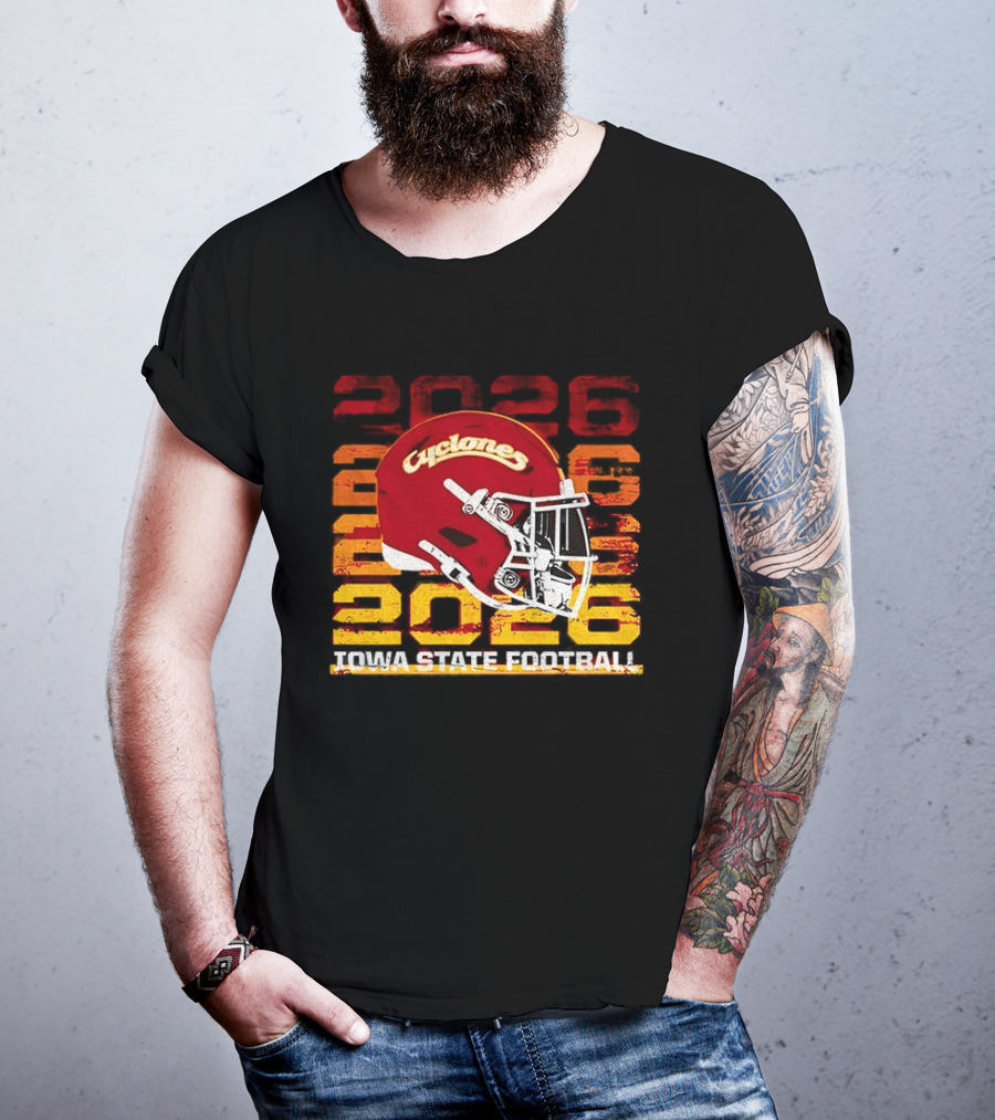 Cyclones Helmet 2026 Iowa State Football Gameday T-Shirt