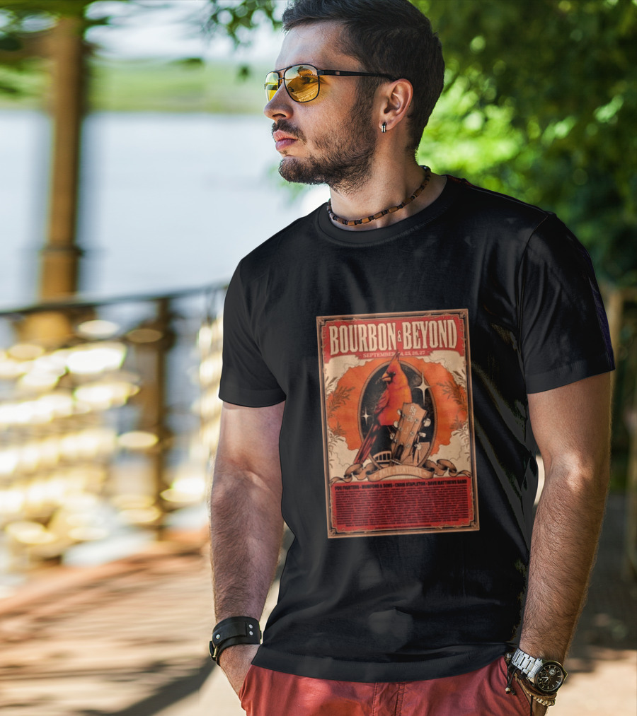Bourbon & Beyond September 24 25 26 27 Louisville Kentucky Foo Fighters Mumford & Sons Chris Stapleton Dave Matthews Band T-Shirt