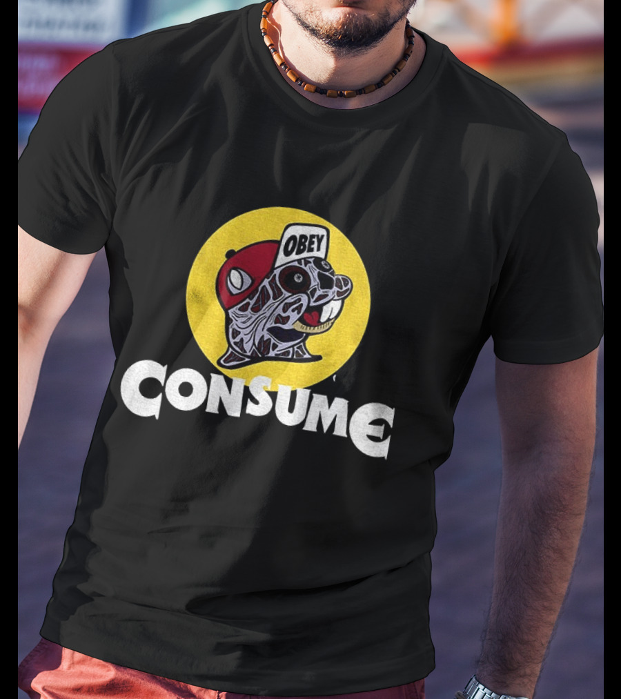 Buc Ee's Obey Consume Graphic With Freddy Krueger T-Shirt