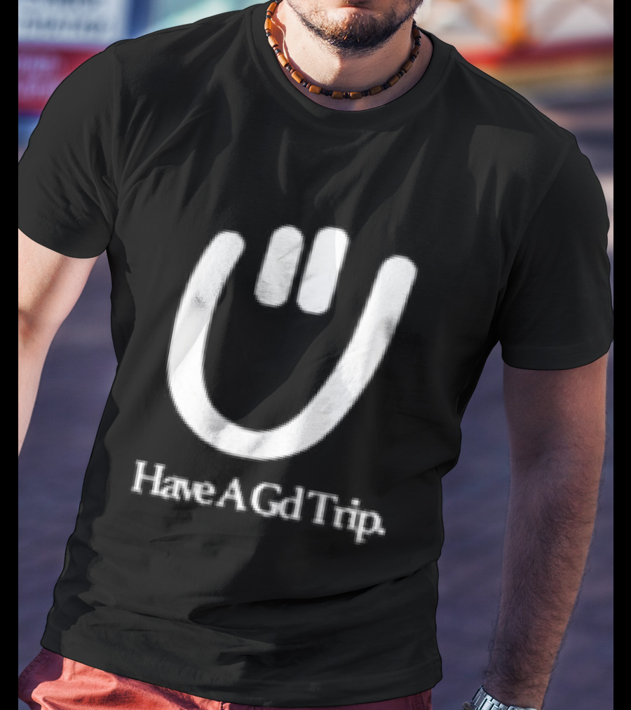 Have A Gd Trip Lemons Washed Smiley Face T-Shirt