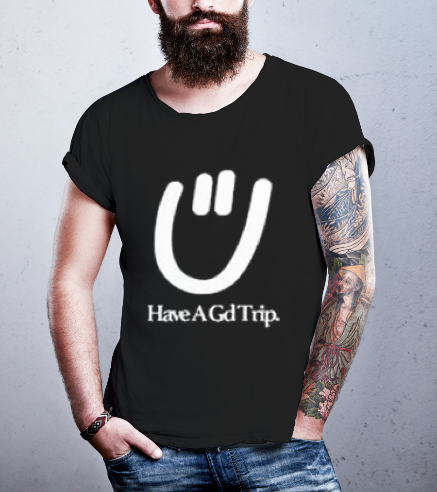 Have A Gd Trip Lemons Washed Smiley Face T-Shirt