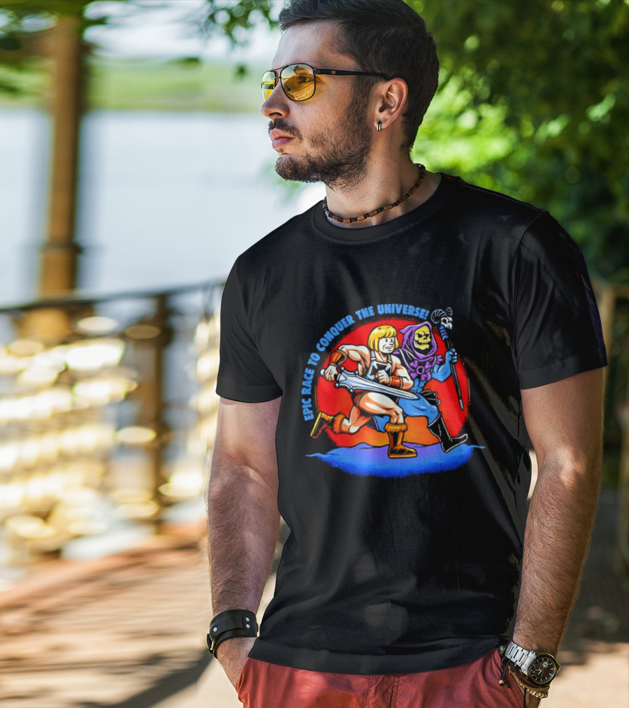 He Man And Skeletor Race To Conquer The Universe Masters Of The Universe T-Shirt