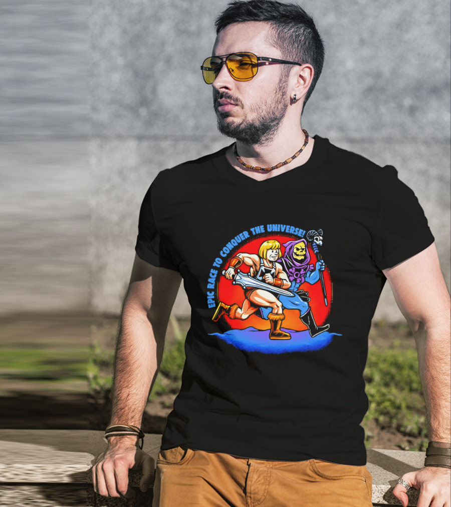 He Man And Skeletor Race To Conquer The Universe Masters Of The Universe T-Shirt